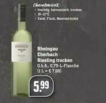 Scheck-in-Center Rheingau Eberbach Riesling Trocken Angebot