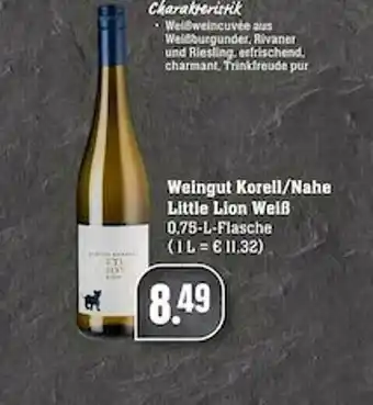 Scheck-in-Center Weingut Korell Oder Nahe Little Lion Weiß Angebot