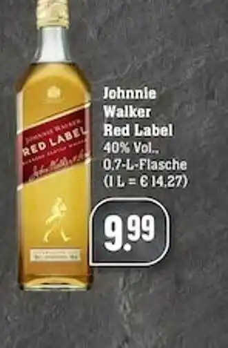 Scheck-in-Center Johnnie Walker Red Label Angebot