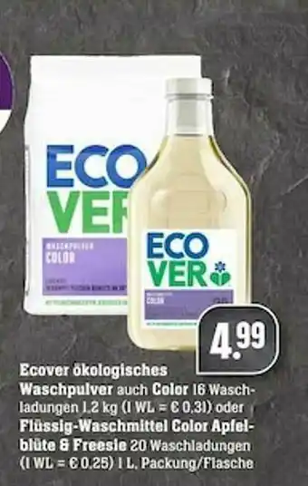 Scheck-in-Center Ecover ökologisches Waschpulvert Auch Color Oder Flüssig-waschmittel Color Apfelblüte & Freesie Angebot