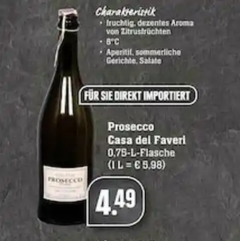 Scheck-in-Center Prosecco Casa Dei Faveri Angebot