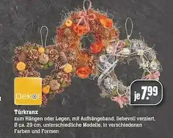 Scheck-in-Center Türkranz Dekor Angebot