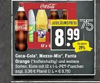 Scheck-in-Center Coca-cola Mezzo-mix Fanta Orange Angebot