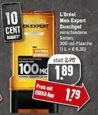 Scheck-in-Center L'oréal Men Expert Duschgel Angebot