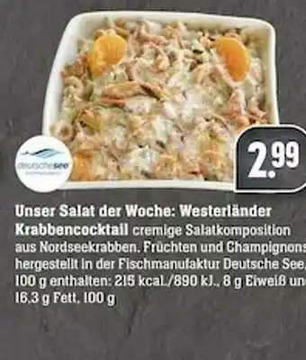 Scheck-in-Center Unser Salat Der Woche : Westerländer Krabbencocktail Angebot