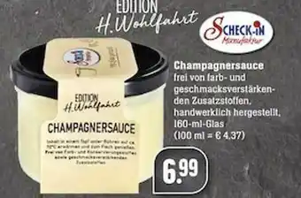 Scheck-in-Center Champagnersauce Angebot