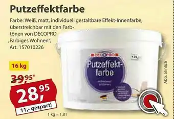 Sonderpreis Baumarkt Putzeffektfarbe Angebot