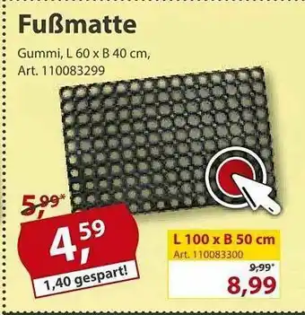 Sonderpreis Baumarkt Fußmatte Angebot