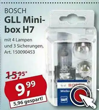 Sonderpreis Baumarkt Bosch Gll Mini-box H7 Angebot