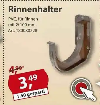 Sonderpreis Baumarkt Rinnenhalter Angebot