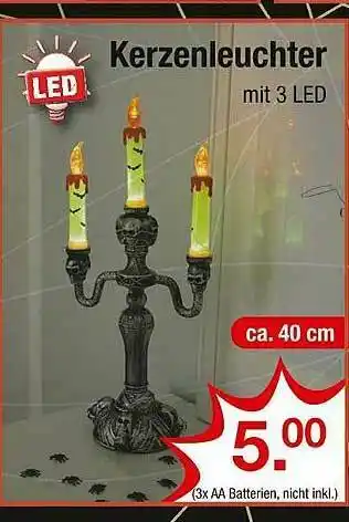 Zimmermann Kerzenleuchter Mit 3 Led Angebot