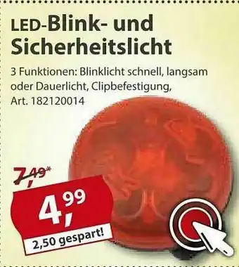 Sonderpreis Baumarkt Led-blink- Und Sicherheitslicht Angebot