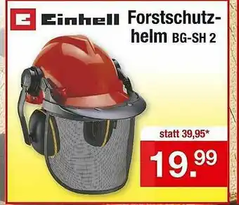 Zimmermann Einhell Forstschutz-helm Bg-sh 2 Angebot