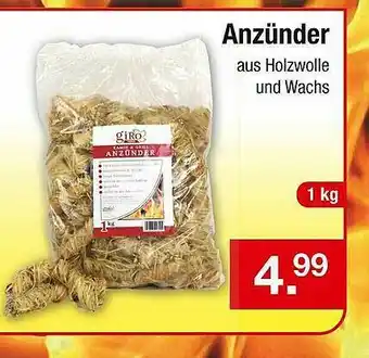 Zimmermann Anzünder Aus Holzwolle Und Wachs Angebot