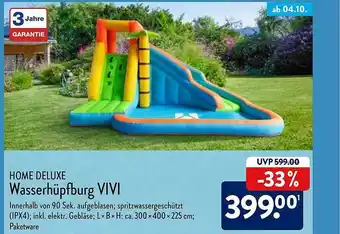 Aldi Nord Home Delux Wasserhüpfburg Vivi Angebot