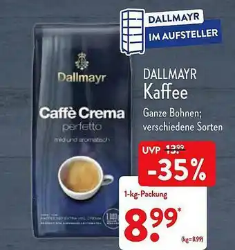 Aldi Nord Dallmayr Kaffee Angebot