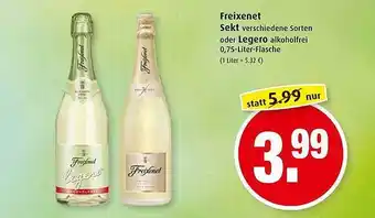 Markant Freixenet Sekt oder Legero 0,75L Angebot