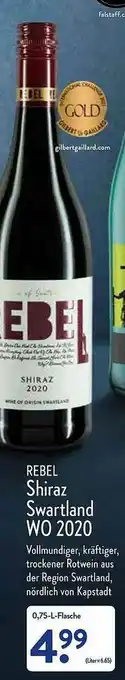 Aldi Nord Rebel Shiraz Swartland Wo 2020 Angebot