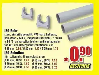 B1 Discount Baumarkt Iso-rohr Iso-schellen Angebot