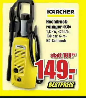 B1 Discount Baumarkt Kärcher Hochdruck-reiniger »k4« Angebot