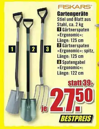 B1 Discount Baumarkt Fiskars Gartengeräte Angebot