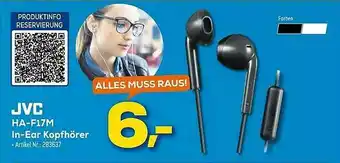 Euronics Berlet Jvc Ha-f17m In-ear Kopfhörer Angebot