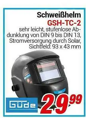 CENTERSHOP Schweißhelm Gsh-tc-2 Angebot