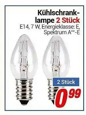 CENTERSHOP Kühlschrank-lampe 2 Stück Angebot