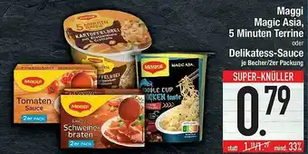 E-Center Maggi Magic Asia, 5 Minuten Terrine Oder Delikatess Sauce Angebot