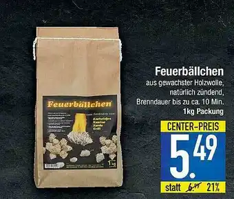 E-Center Feuerbällchen Angebot