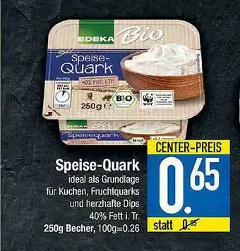 E-Center Speise-quark Edeka Bio Angebot