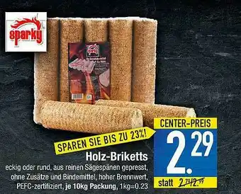 E-Center Sparky Holz-briketts Angebot