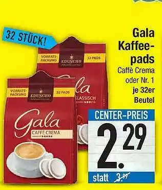 E-Center Gala Kaffeepads Angebot