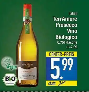 E-Center Terramore Prosecco Vino Biologico Angebot