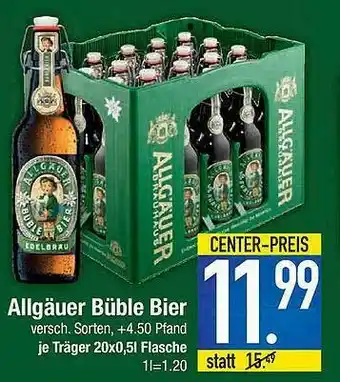 E-Center Allgäuer Büble Bier Angebot