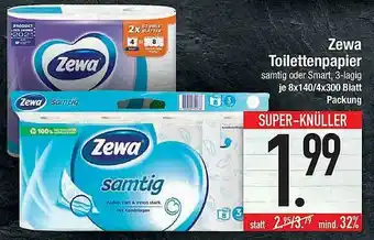 E-Center Zewa Toilettenpapier Angebot