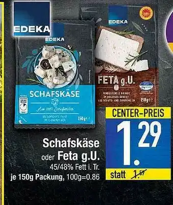 E-Center Schafskäse Oder Feta Gu Angebot