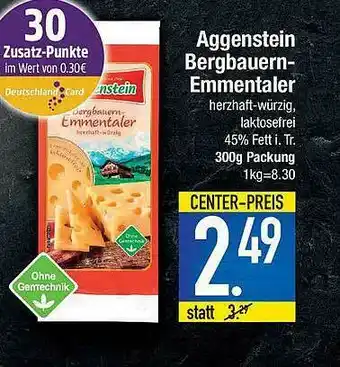 E-Center Aggenstein Bergbauern-emmentaler Angebot