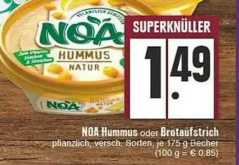 E-Center Noa Hummus Oder Brotaufstrich Angebot