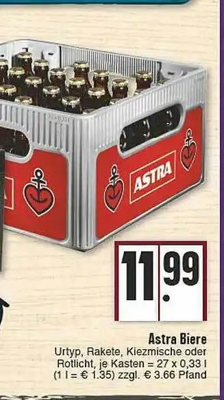 E-Center Astra Biere Angebot