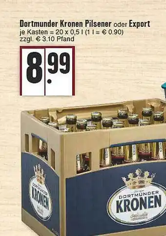 E-Center Dortmunder Kronen Pilsener Oder Export Angebot