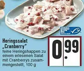 E-Center Heringssalat „cranberry” Angebot