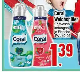 Edeka Coral Weichspüler Angebot