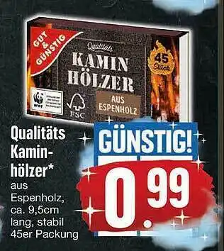 Edeka Gut & Günstig Qualitätskamin Hölzer Angebot