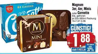 Edeka Magnum 3er, 4er, Minis Oder Cornetto Angebot