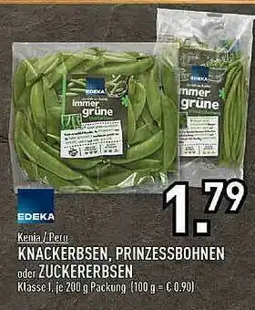 Edeka Knackerbsen, Prinzessbohnen Oder Zickererbsen Angebot