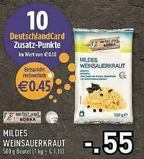 Edeka Mildes Weinsauerkraut Angebot