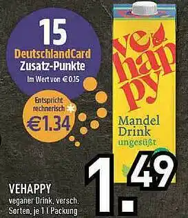 Edeka Vehappy Veganer Drink Angebot