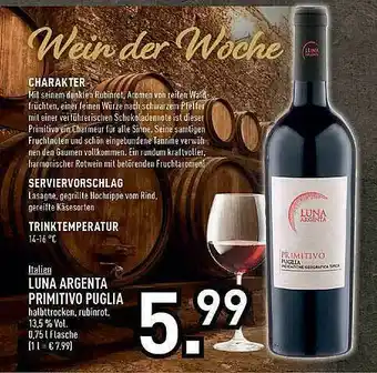 Edeka Italien Luna Argenta Primitivo Puglia Angebot