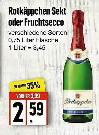 Edeka Frischemarkt Rotkäppchen Sekt Oder Fruchtsecco Angebot